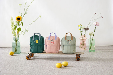 Lassig Plecak mini kwadratowy Little Gang Cherry peach