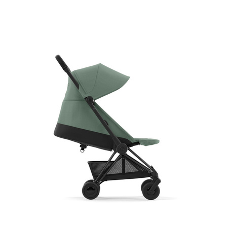 Cybex Coya Wózek Spacerowy Rama Matt Black Leaf Green + Cybex Coya Moskitiera Black