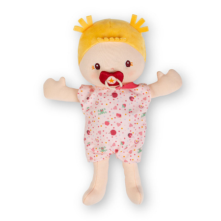 Lilliputiens Lalka dzidziuś w foteliku rowerowym z komforterem i kaskiem Lena 18 m+