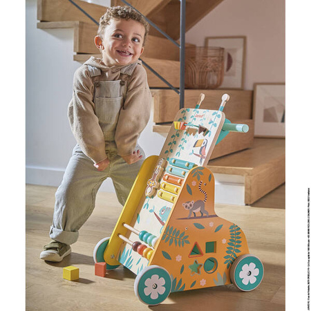 Janod Tropik Wielofunkcyjny Pchacz Edukacyjny 12m+