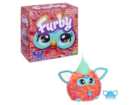  Hasbro, Interaktywna maskotka Furby, koralowy.