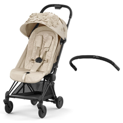 Cybex Coya Wózek Spacerowy Simply Flowers Nude Beige + Pałąk do Wózka