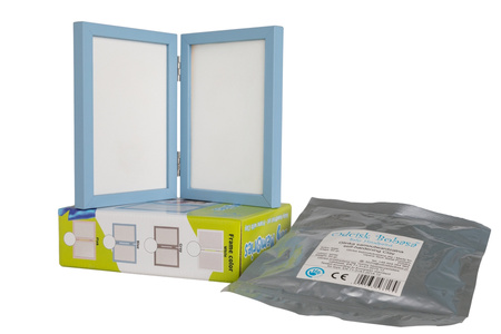 Odcisk Bobasa Ramka z Glinką - Blue