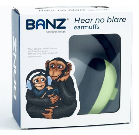 Banz Słuchawki Ochronne Nauszniki Dla Dzieci do 3 lat Banz Leaf Green