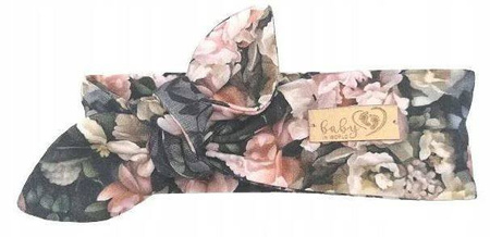 Baby in World Opaska Niemowlęca  Black roses