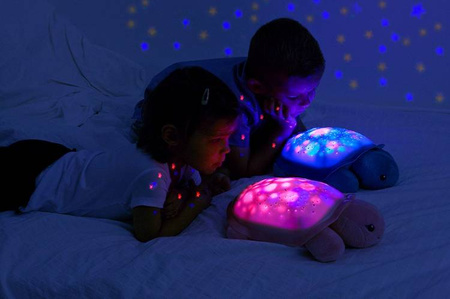 Cloud B Twilight Buddies Lampka Nocna z Projekcją Światła Różowy Żółw