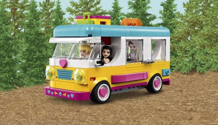 Lego Friends Leśny Mikrobus Kempingowy i Żaglówka