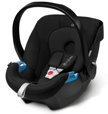 Cybex Aton Fotelik Samochodowy 0-13 kg Pure Black + Cybex Baza Aton 2-Fix