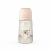 Suavinex  Zestaw butelka 270ml + smoczek 0-6m + klips beżowe