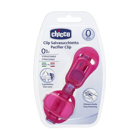 Chicco Tasiemka Do Smoczka Z Etui  Różowy