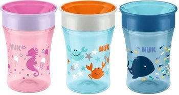 Nuk Kubek Magiczny 230ml Pow.8m-cy Ustnik Niekapek 360 Stopni