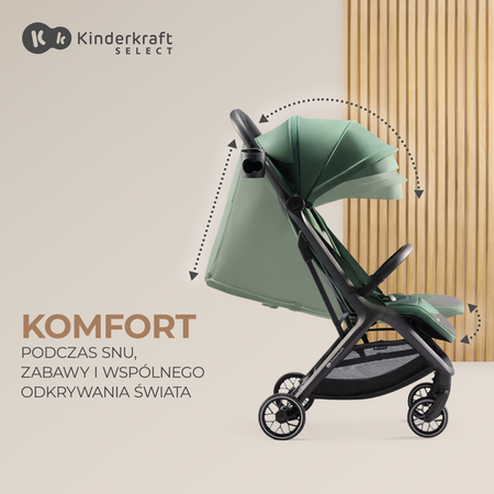 Kinderkraft Nubi 2 Wózek Spacerowy Pink Quartz