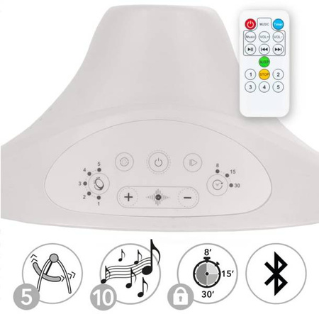 Kidwell LUXI Leżaczek Bujaczek Elektryczny 2w1 Light Melange 