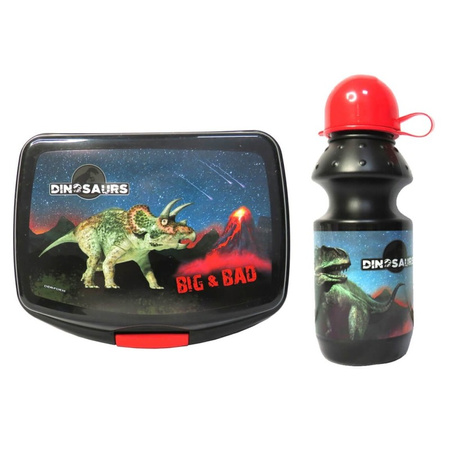 Derform Zestaw Śniadaniówka + Bidon Dinozaury
