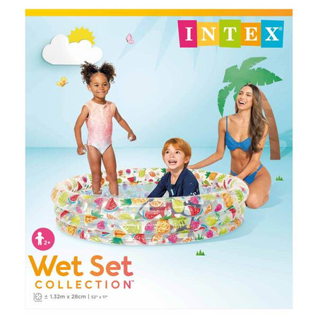 Intex Basen Dmuchany Owocki 132 x 28 cm