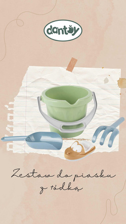 Dantoy THORBJORN Zestaw do piasku z łódką