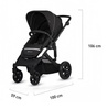 Kinderkraft Prime Lite Wózek Głeboko-spacerowy 3w1 Deep Black