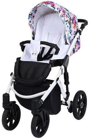 Kunert Lavado Wózek Głęboko-Spacerowy Ananasy + Biały Biała Rama Koła Żelowe