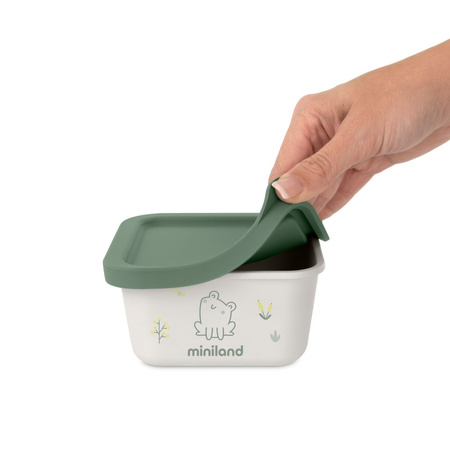 Miniland Pojemniki Na Żywność Hermetyczne ECO-friendly 2x400 ml - Żabka