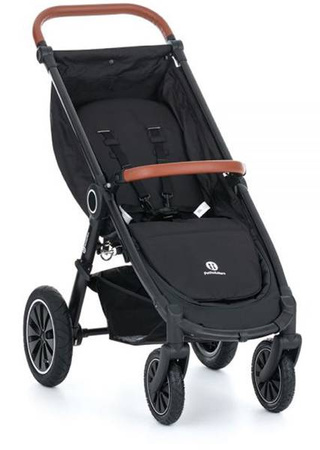 Petite&Mars Street+ Air Wózek Spacerowy Stelaż Oak z Osłoną na Nóżki + Budka Carbon Grey