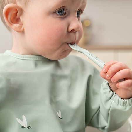 Done by Deer Foodie Sztućce Dla Dziecka Happy Dots Green