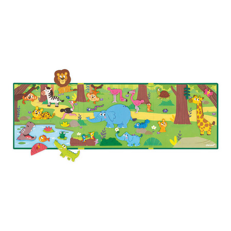 Janod Magnetyczna układanka Afrykańskie zwierzęta Magneti'stories 3+