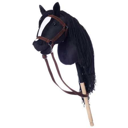 Hoppihorse Koń na Kiju Hobby Horse A3 Czarny 66cm