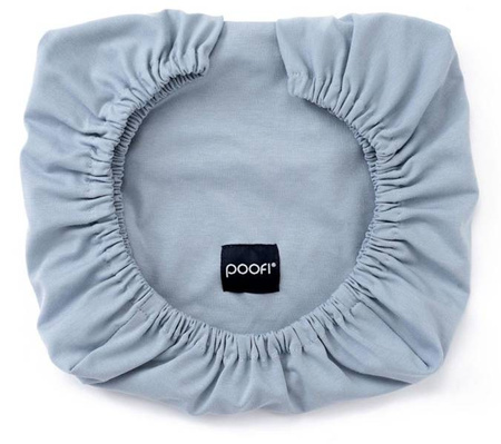Poofi Prześcieradło do Wózka Organic  Dusty Blue PF 648