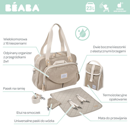 Beaba Torba dla mamy Geneva II Eco Heather gazelle