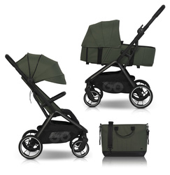 EasyGo Zoya Wózek Głęboko-Spacerowy 2w1 Z Torbą  Jungle Green