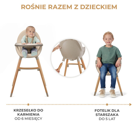Kinderkraft Fini 2 Krzesełko Do Karmienia 2w1 Beige