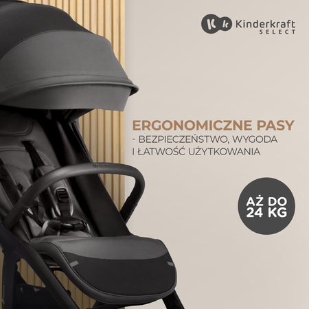 Kinderkraft Nubi 2 Wózek Spacerowy Pink Quartz