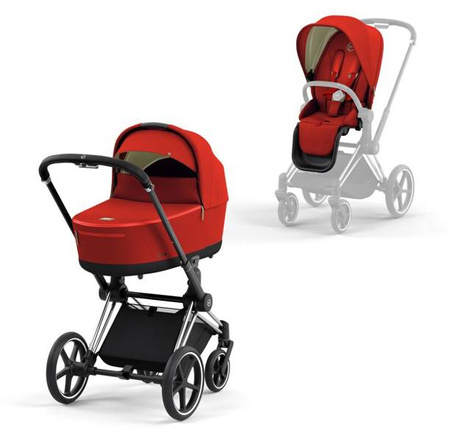[OUTLET] Cybex Priam 4.0 Wózek Spacerowy Autumn Gold - stelaż Chrome