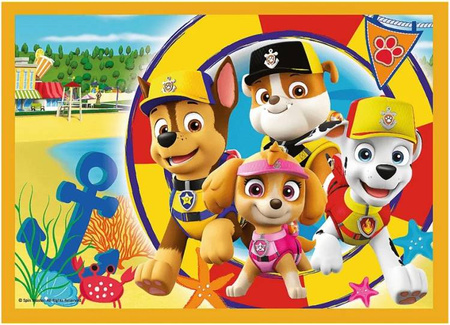Trefl Puzzle PAW Psi Patrol Wakacyjny Puzzle 4w1