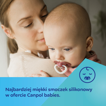 Canpol Babies Smoczek Silikonowy 18+m Sleepy  Koala 2 szt. 22/660_pin Pink