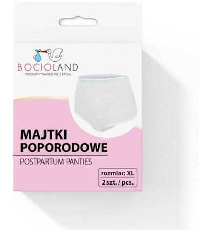 Bocioland Majtki Poporodowe Siateczkowe 2 szt. XL BL028