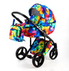 Adamex Luciano Wózek Głęboko-Spacerowy Y123 + Cybex Aton B2 i-Size Fotelik 0-13kg + Baza + Adaptery