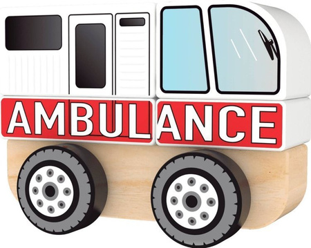 Trefl Zabawka drewniana - Ambulans
