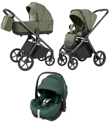 Carrello Vector CRL-6551 Wózek Głęboko-Spacerowy + Maxi-Cosi Pebble 360 Pro2 Fotelik Samochodowy