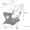 Renolux Gaia Obrotowy Fotelik Samochodowy i-Size (40-105 cm) CARBON