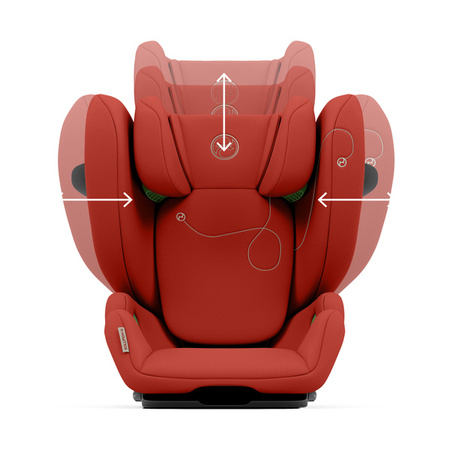 Cybex Solution G i-Fix Fotelik Samochodowy 15-50 kg Hibiscus Red