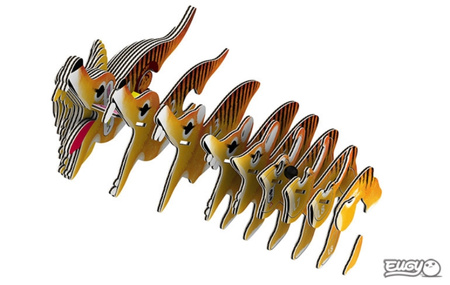 Eugy Eko 3D Układanka Tygrys Tasmański