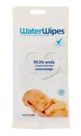 WaterWipes Chusteczki Nawilżane Baby BIO Travel Pack 10 szt 