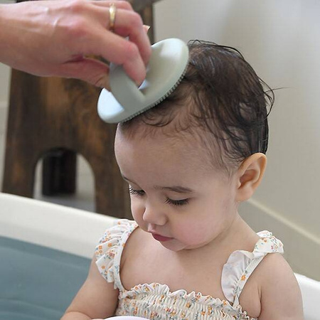 Beaba Silikonowa szczoteczka do mycia i masażu dziecka Misty green