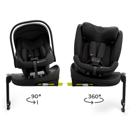 Kinderkraft Zestaw 3w1 Endura Safe Modular System Fotelik Samochodowy 0-36 kg Black