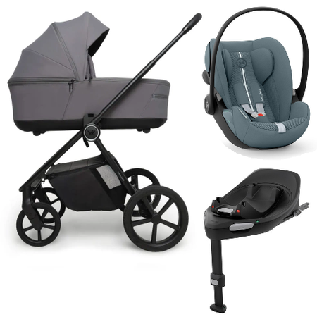 Muuvo One Wózek Głęboko-Spacerowy + Cybex Cloud G I - Size Fotelik Samochodowy + Baza G