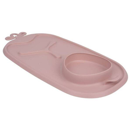 B.box Roll + Go Zwijana Mata BLW Do Nauki Samodzielnego Jedzenia Róż