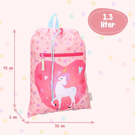 Pret Worek plecak Happy Unicorn pink