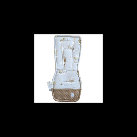 Bonjour Cherie Bambusowa Dwustronna Wkładka do Wózka 5 pkt pasy Owieczki