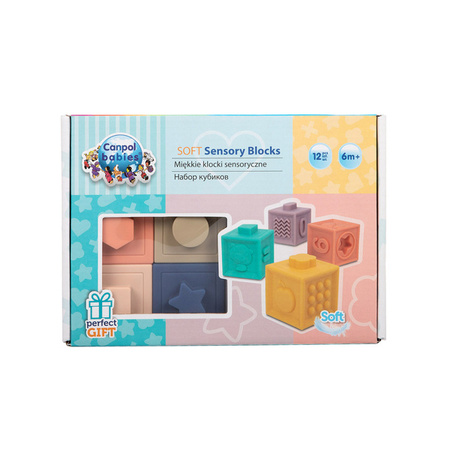 Canpol Babies Miękkie Klocki Sensoryczne 12szt. 79/102